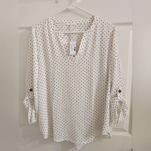 Maurices polka dot blouse